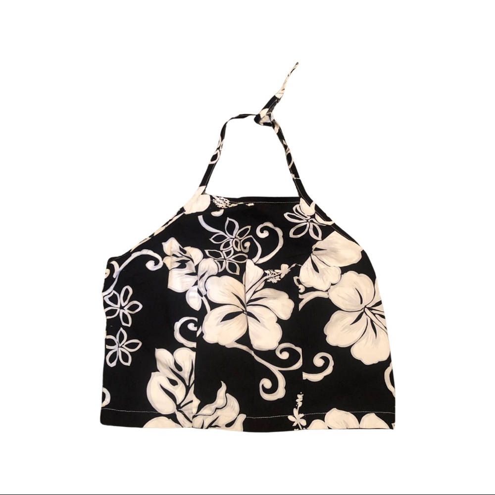 White Lies Flower Tie up top
